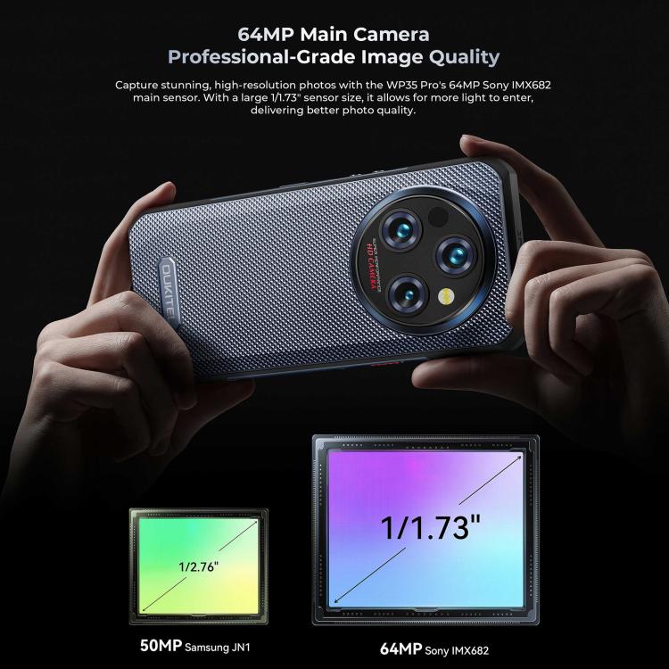 Oukitel WP35 Pro 5G Rugged Phone, 12GB+512GB, 6.6 inch MediaTek Dimensity 6300 Octa Core, NFC, OTG, Network: 5G Oukitel WP35 Pro 5G Rugged Phone, 12GB+512GB, 6.6 inch MediaTek Dimensity 6300 Octa Core, NFC, OTG, Network: 5G